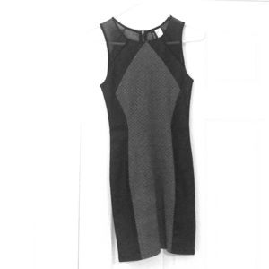 Black and grey fitted H&M dress